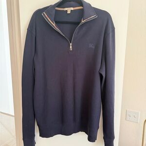 Men’s Burberry Brit Navy Half-Zip Pullover